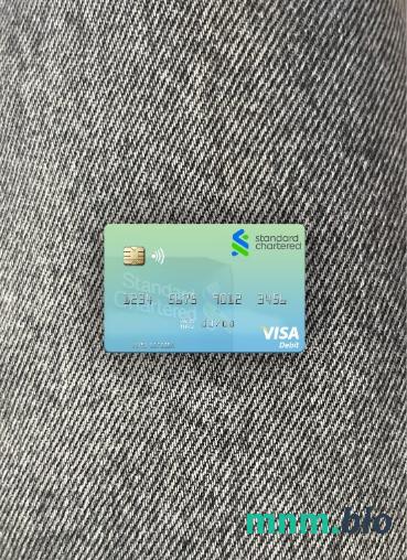 Zimbabwe Standard Chartered visa obciążyć card wygląd fotograficzny skan PSD + zdjęcie
